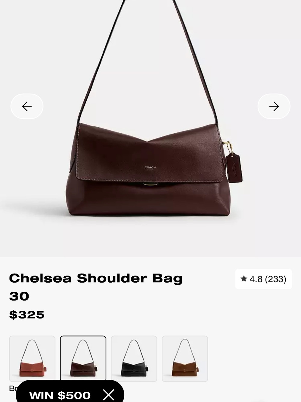 Coach Chelsea Bag in Maple - Picture 11 of 11